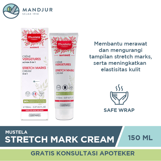 Mustela Stretch Marks Cream 150 ML - Apotek Mandjur