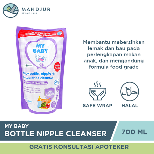 My Baby Bottle Nipple Cleanser Refill 700 mL - Apotek Mandjur