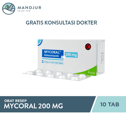 Mycoral 200 mg 10 Tablet - Apotek Mandjur