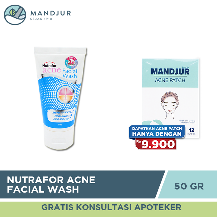 Nutrafor Acne Facial Wash 50 Gr