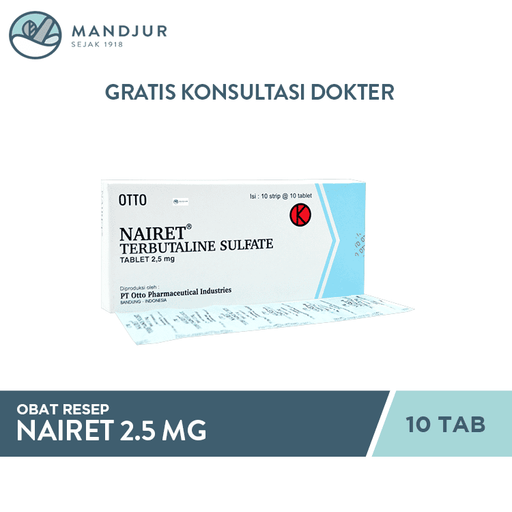 Nairet 2.5 mg 10 Tablet - Apotek Mandjur