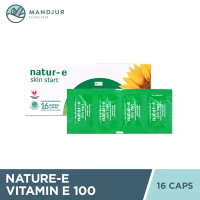 Natur E Natural Vitamin E 100 IU Isi 16 Kapsul