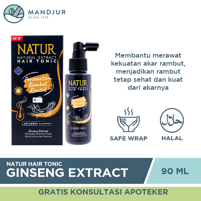 Natur Hair Tonic Ginseng Extract 90 ML