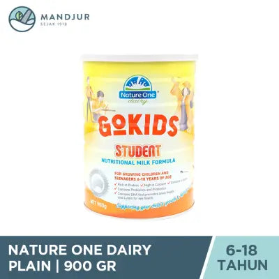 Nature One Dairy Gokids Student 900 Gr - Susu Formula Anak dan Remaja Organik 6 -18 Tahun