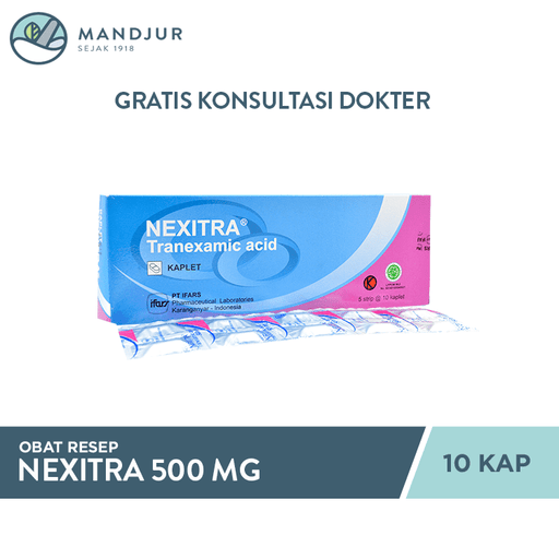 Nexitra 500 mg 10 Kaplet - Apotek Mandjur