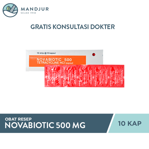 Novabiotic 500 mg 10 Kapsul - Apotek Mandjur
