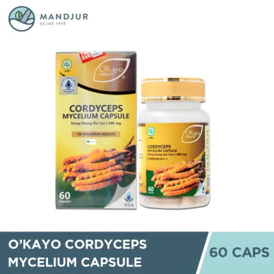 O'Kayo Nature Cordyceps Mycelium Capsule (Dong Chong Xia Cao)