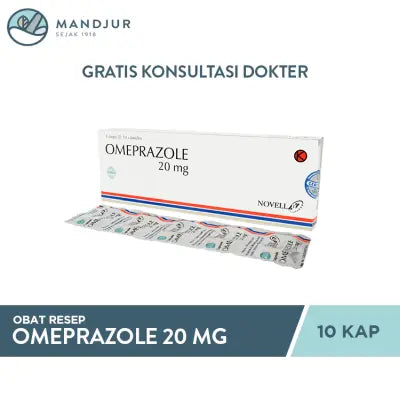 Omeprazole 20 Mg Strip 10 Tablet