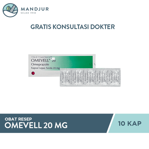 Omevell 20 mg 10 Kapsul - Apotek Mandjur