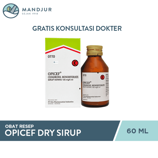 Opicef Dry Sirup 60 ml - Apotek Mandjur