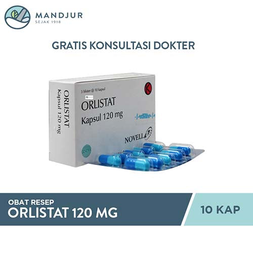 Orlistat 120 mg 10 Kapsul - Apotek Mandjur