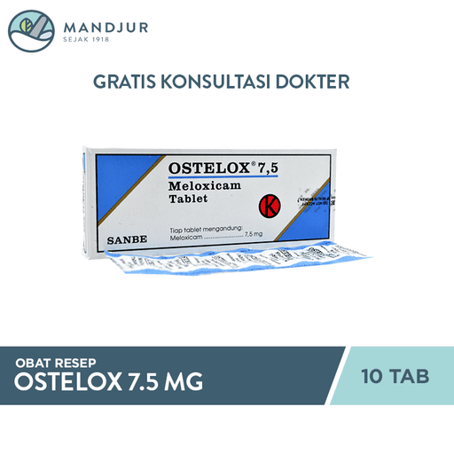 Ostelox 7.5 Mg 10 Tablet - Apotek Mandjur