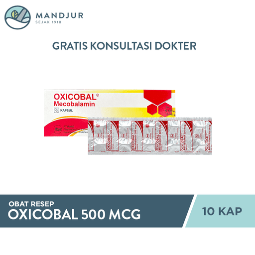 Oxicobal 500 mcg 10 Kapsul - Apotek Mandjur