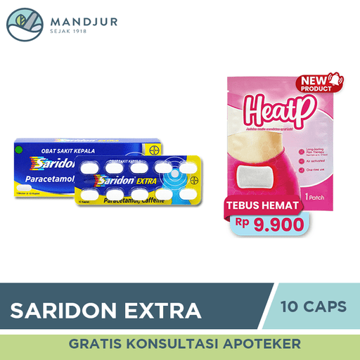 Saridon Extra 10 Tablet - Apotek Mandjur