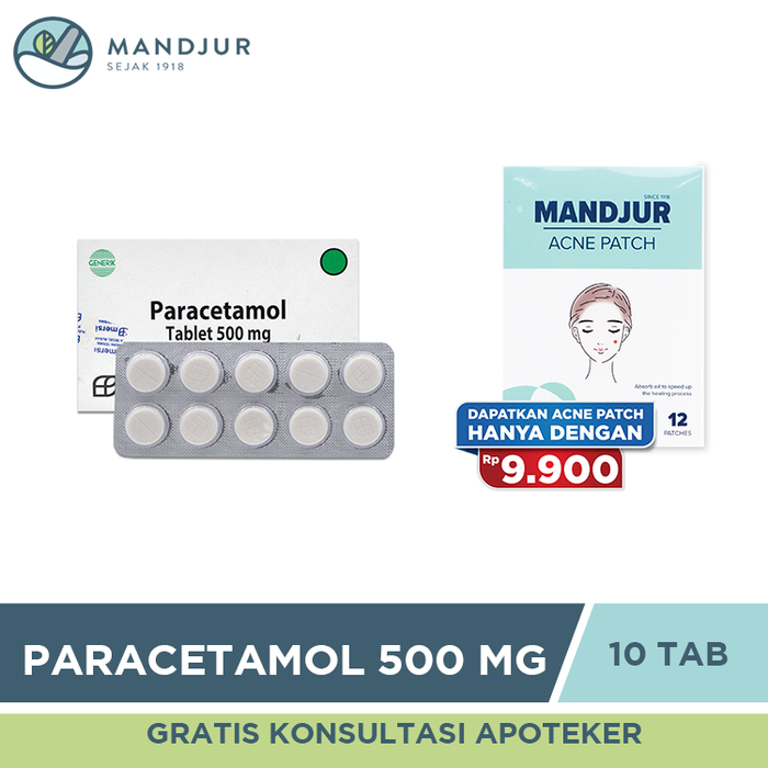 Paracetamol 500 Mg Strip 10 Kaplet