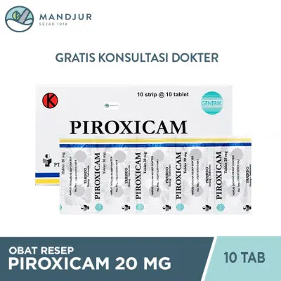 Piroxicam 20 Mg Strip 10 Tablet