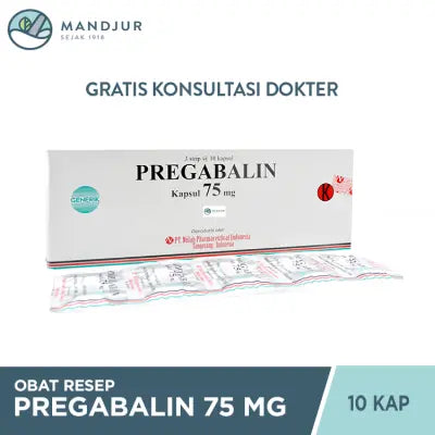 Pregabalin 75 Mg 10 Kapsul