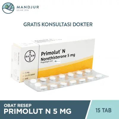 Primolut N 5 Mg 15 Tablet