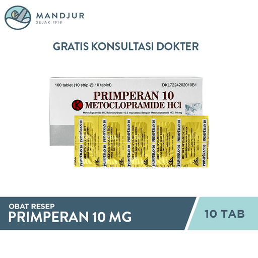 Primperan 10 mg 10 Tablet - Apotek Mandjur