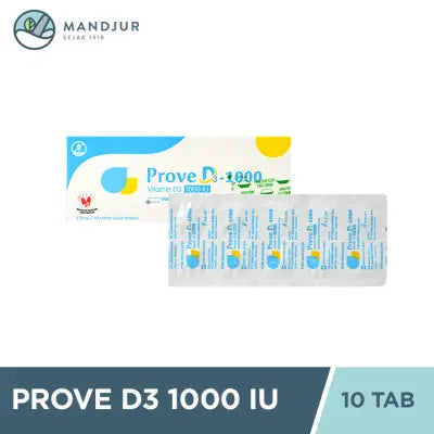 Prove Vitamin D3-1000 IU 10 Tablet