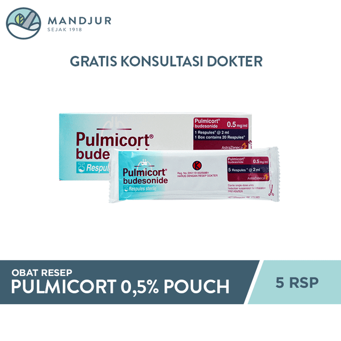 Pulmicort 0.5 Mg/Ml 5 Respules — Apotek Mandjur