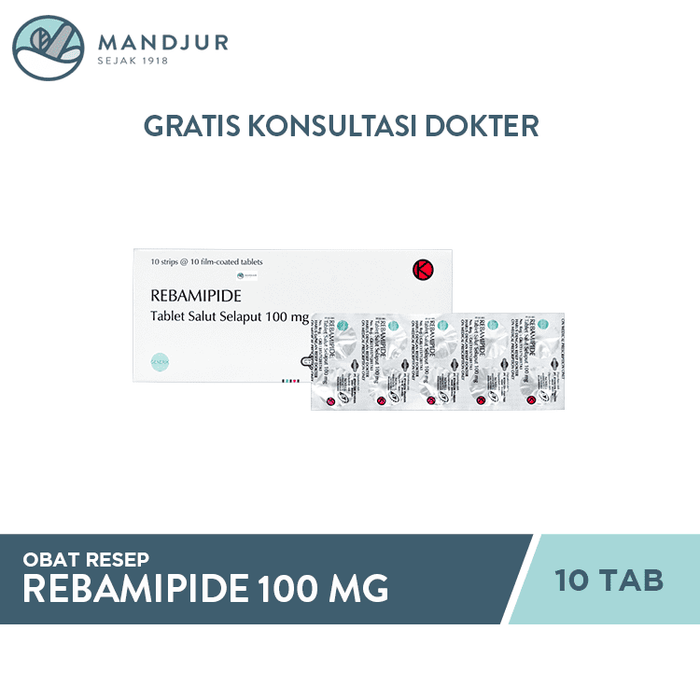 Rebamipide 100 mg 10 Tablet - Apotek Mandjur