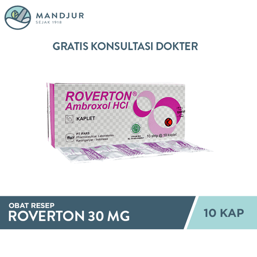 Roverton 30 mg 10 Kaplet - Apotek Mandjur