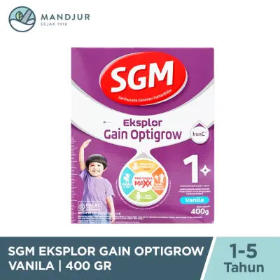 SGM Eksplor Gain Optigrow 1 Plus Vanilla 400 Gram