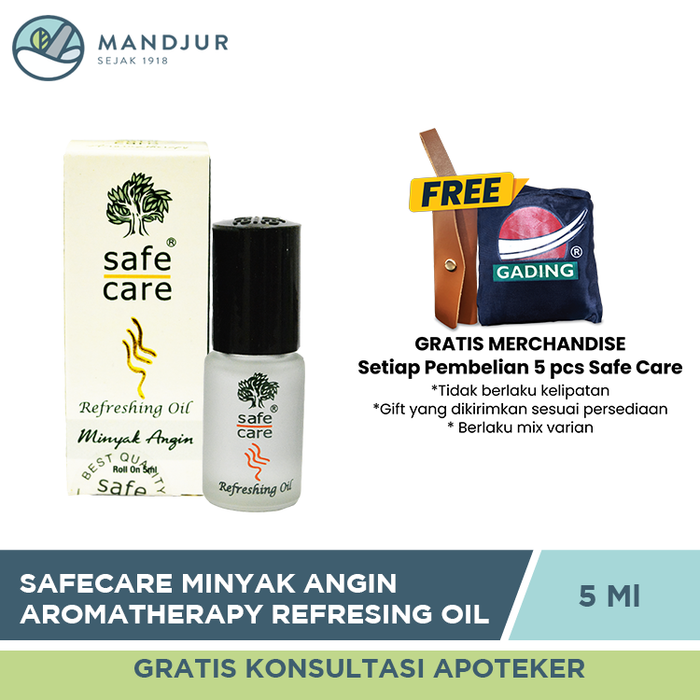Safe Care Minyak Angin Aromatherapy Refreshing Oil 5 ML — Apotek Mandjur