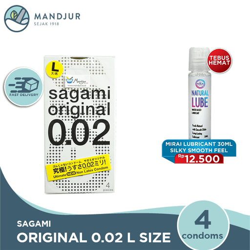 Kondom Sagami Original L-Size (Large Size) - Isi 4 - Apotek Mandjur