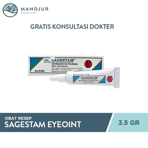 Sagestam Eyeoint 3.5 g - Apotek Mandjur