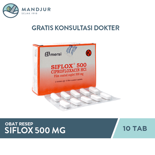 Siflox 500 mg 10 Tablet - Apotek Mandjur