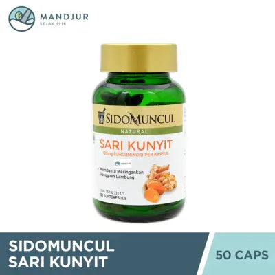 Sido Muncul Natural Sari Kunyit 50 Kapsul Lunak