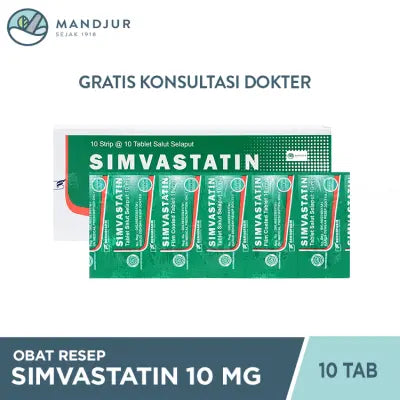 Simvastatin 10 Mg Strip 10 Tablet
