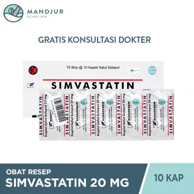 Simvastatin 20 Mg Strip 10 Tablet