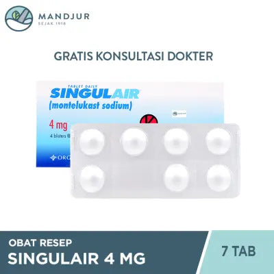 Singulair 4 mg 7 Tablet Kunyah