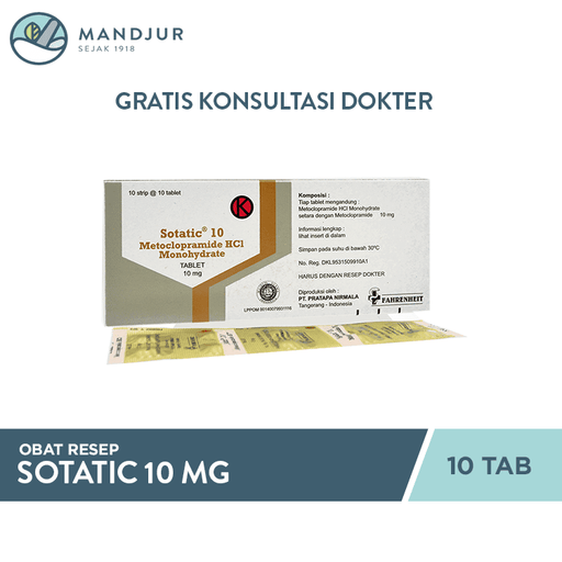 Sotatic 10 mg 10 Tablet - Apotek Mandjur