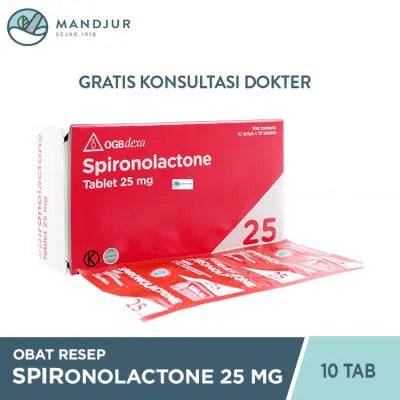 Spironolactone 25 Mg Strip 10 Tablet