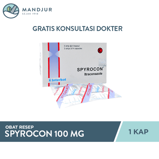 Spyrocon 100 mg Kapsul - Apotek Mandjur