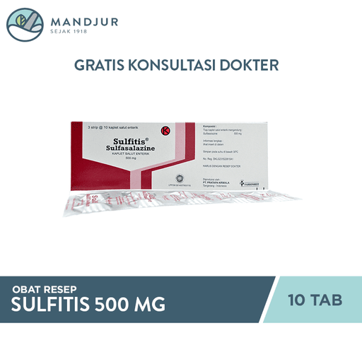 Sulfitis 500 mg 10 Tablet - Apotek Mandjur