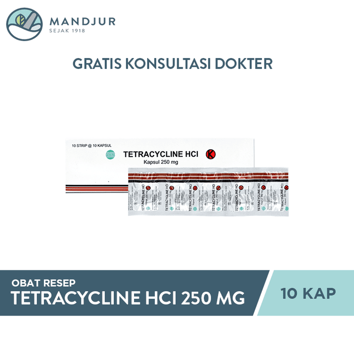 Tetracycline 250 mg 10 Kapsul - Apotek Mandjur