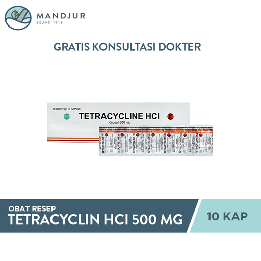 Tetracycline 500 mg 10 Kapsul - Apotek Mandjur