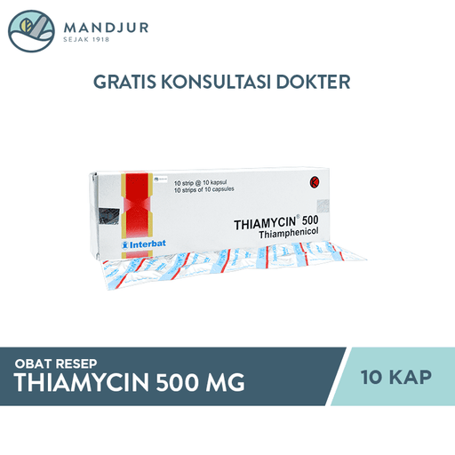 Thiamycin 500 Mg 10 Kapsul - Apotek Mandjur
