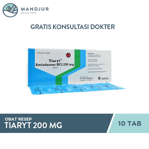 Tiaryt 200 mg 10 Tablet - Apotek Mandjur