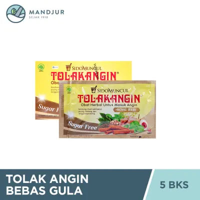 Tolak Angin Bebas Gula - Dus Isi 5 Sachet