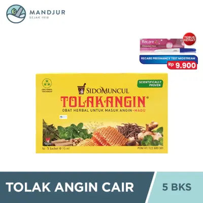 Tolak Angin Cair - Dus Isi 5 Sachet