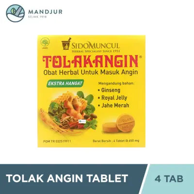 Tolak Angin Tablet Extra Hangat