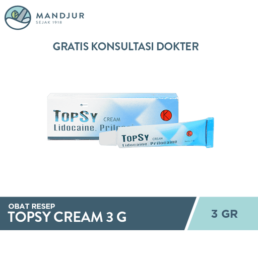 Topsy Cream 3 Gram - Apotek Mandjur