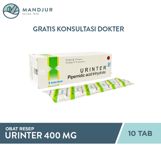 Urinter 400 Mg 10 Kapsul - Apotek Mandjur