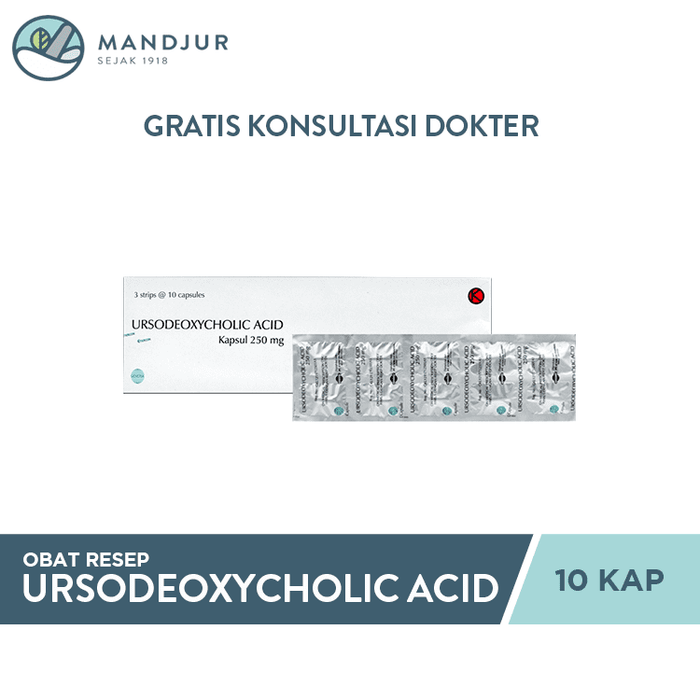 Ursodeoxycholic Acid 250 Mg 10 Tablet - Apotek Mandjur